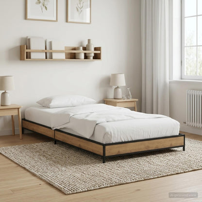 Bettrahmen Artisan-Eiche 80 x 200 cm Holzwerkstoff