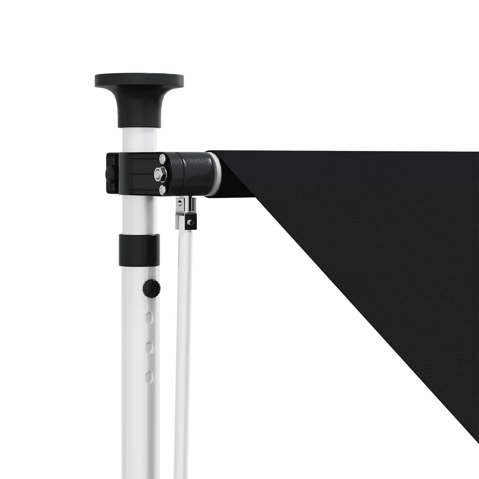 Manuell einziehbare Markise Schwarz 300 cm