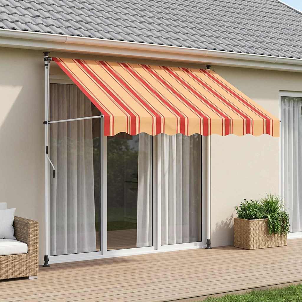 Manuell einziehbare Markise Mehrfarbig 300 x 115 x 300 cm