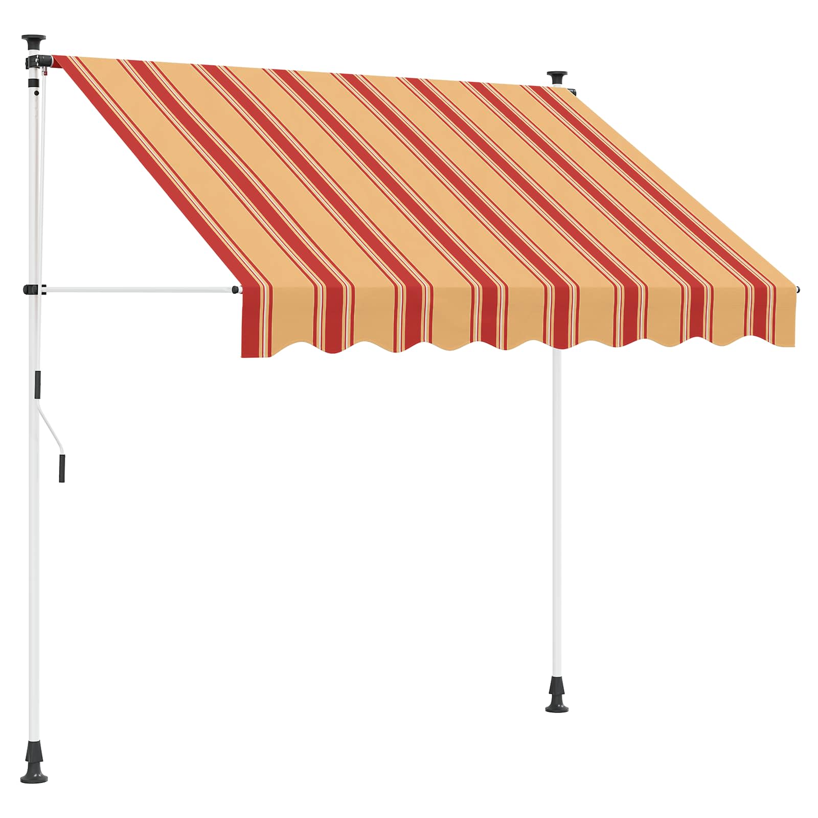 Manuell einziehbare Markise Mehrfarbig 300 x 115 x 300 cm