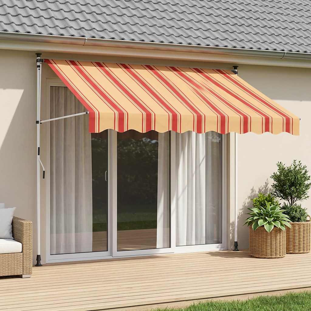 Manuell einziehbare Markise Mehrfarbig 350 x 115 x 300 cm