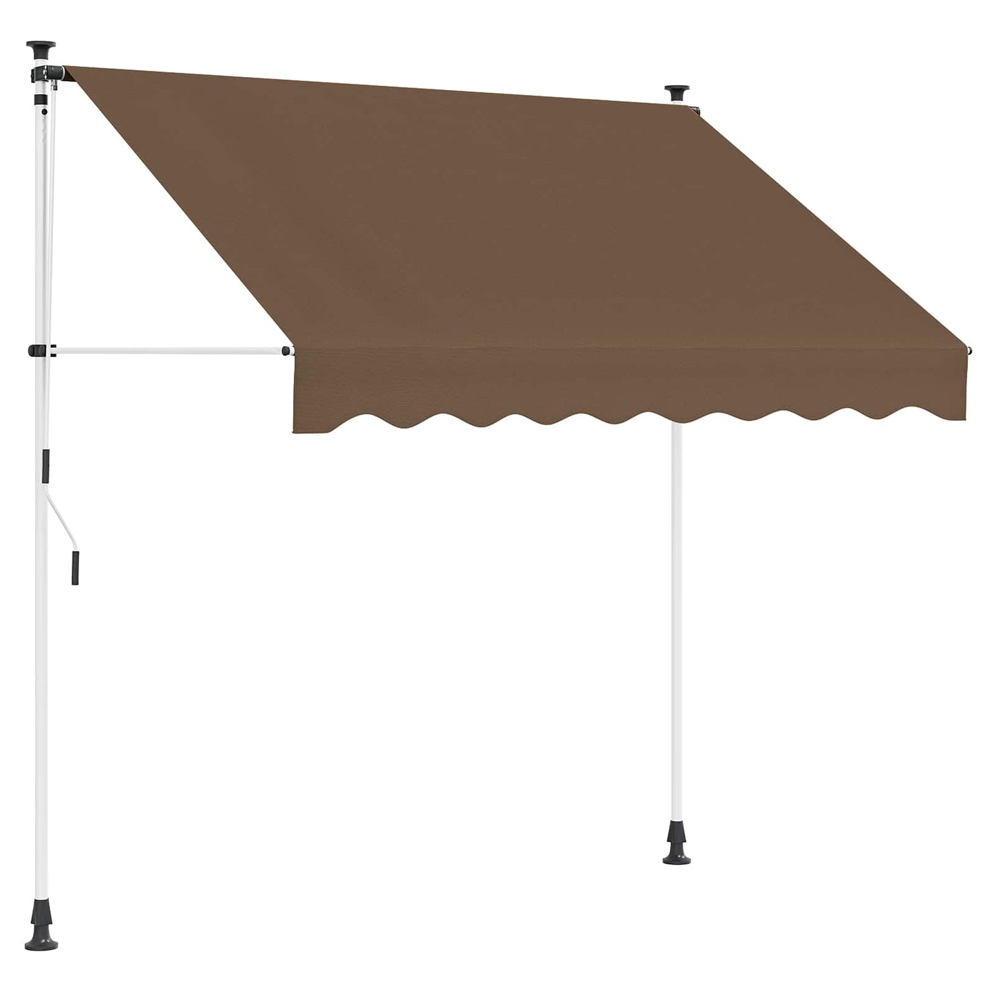 Manuell einziehbare Markise Taupe 100 cm