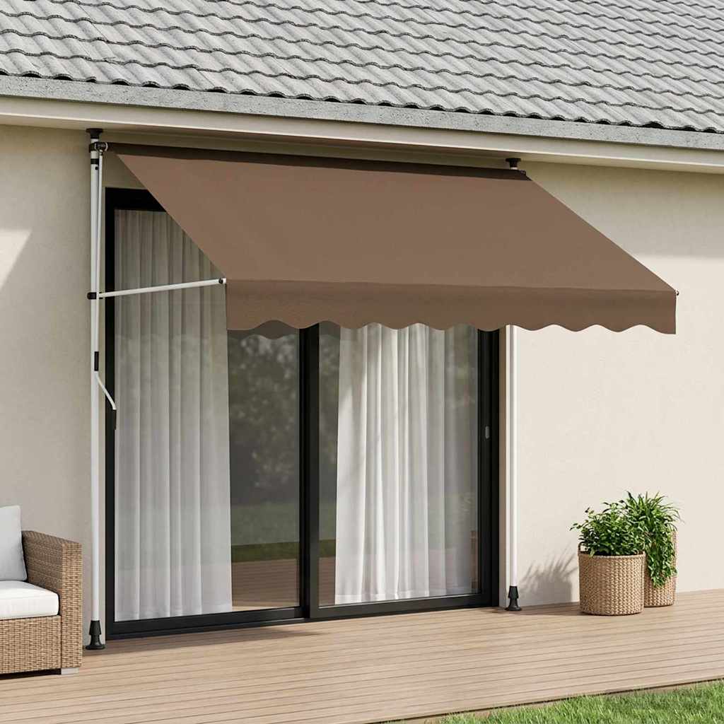 Manuell einziehbare Markise Taupe 300 cm