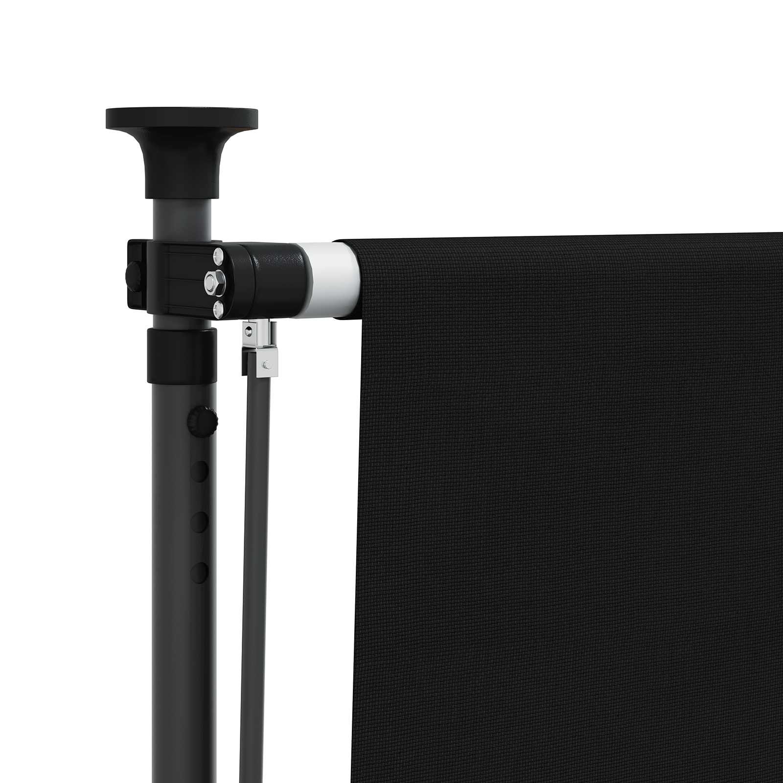 Outdoor Rollo Schwarz 120 x 270 cm
