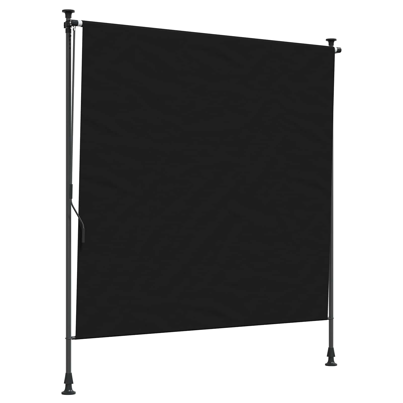 Outdoor Rollo Schwarz 120 x 270 cm