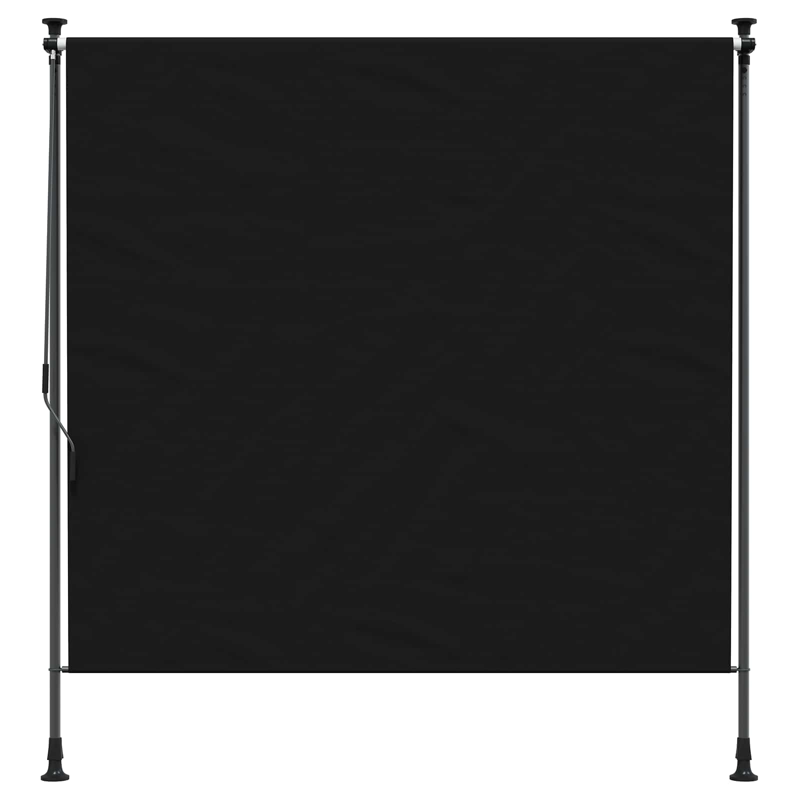 Outdoor Rollo Schwarz 120 x 270 cm