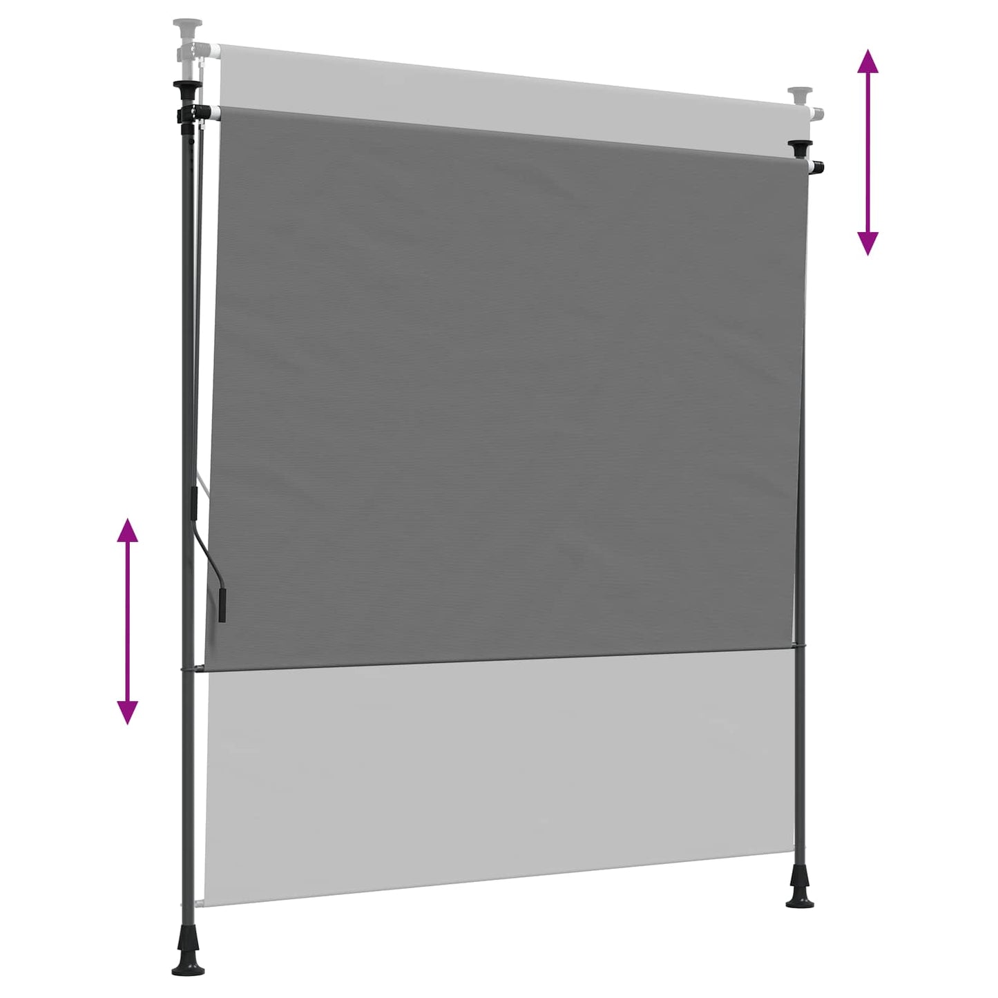 Outdoor Rollo Hellgrau 120 x 270 cm