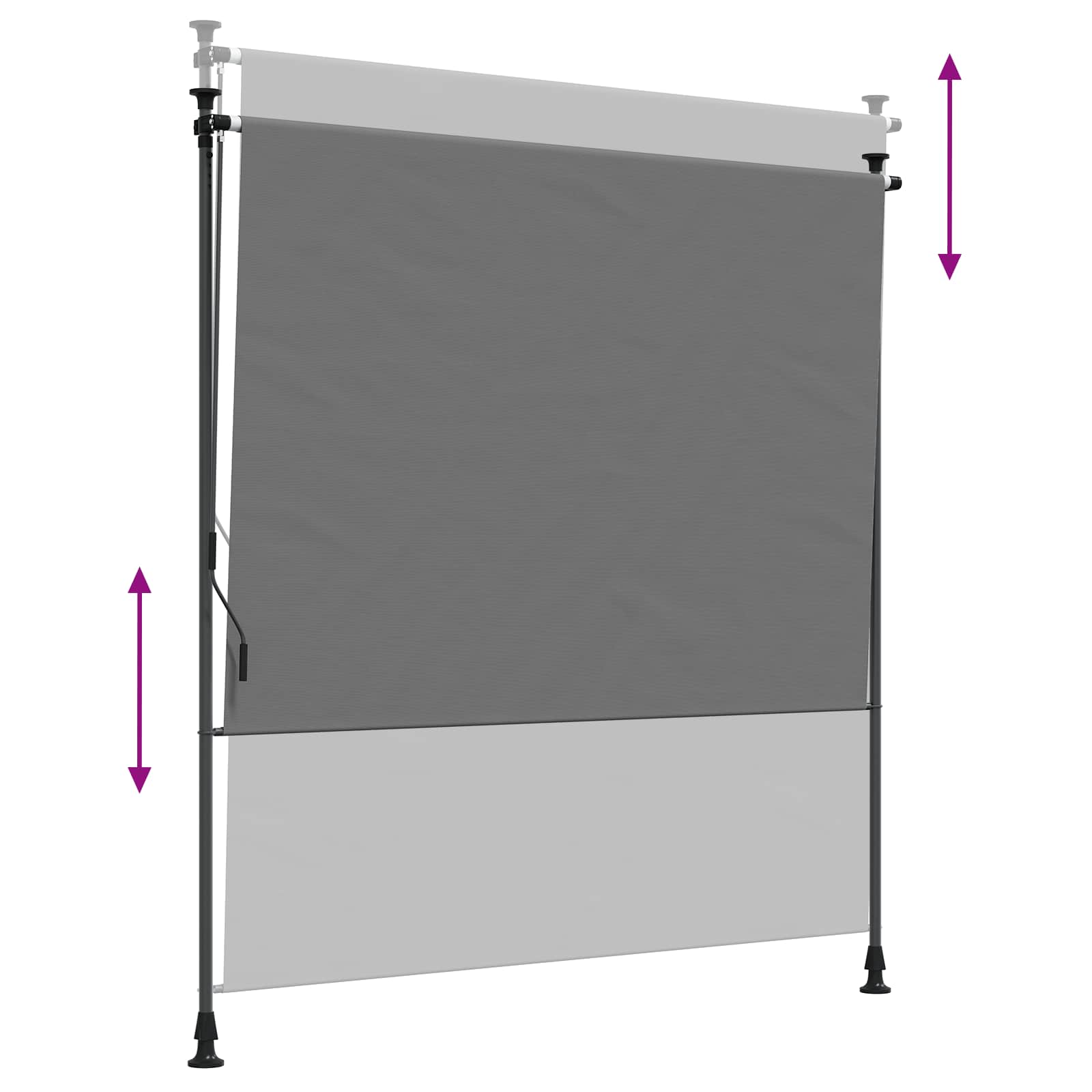 Outdoor Rollo Hellgrau 120 x 270 cm
