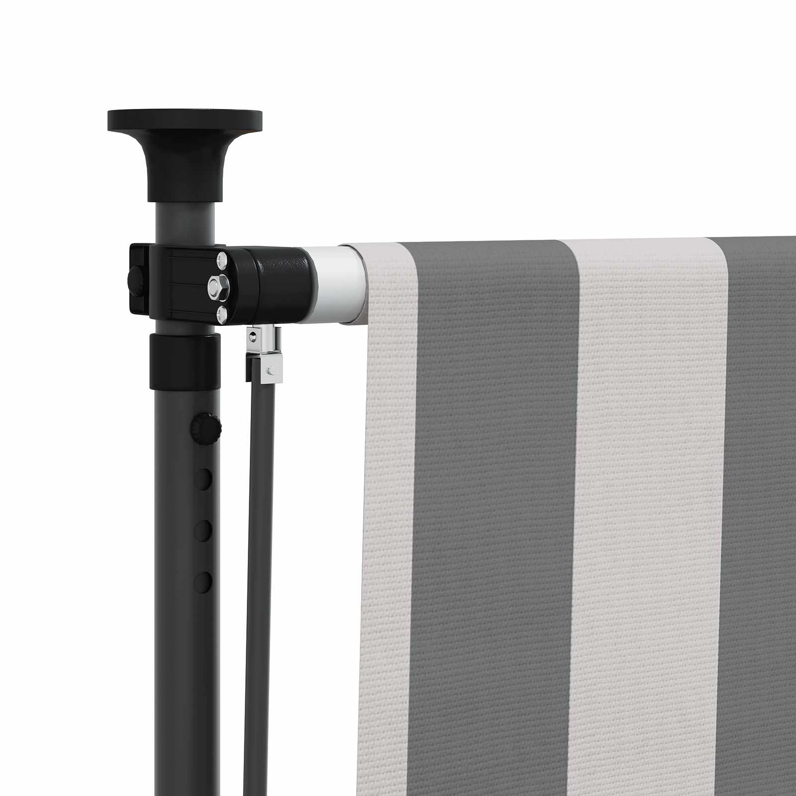Outdoor Rollo Anthrazit und Weiß 100 x 270 cm