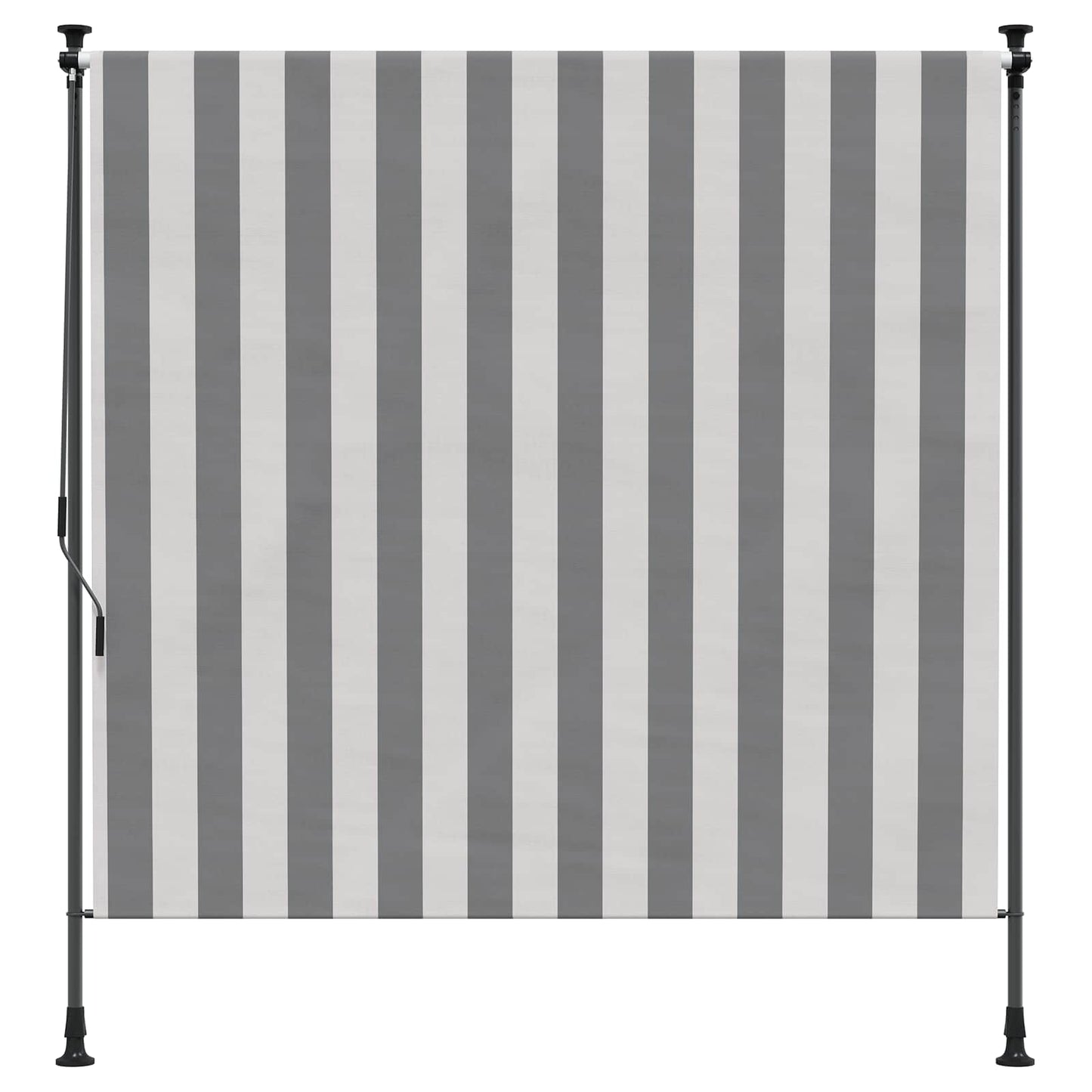 Outdoor Rollo Anthrazit und Weiß 100 x 270 cm