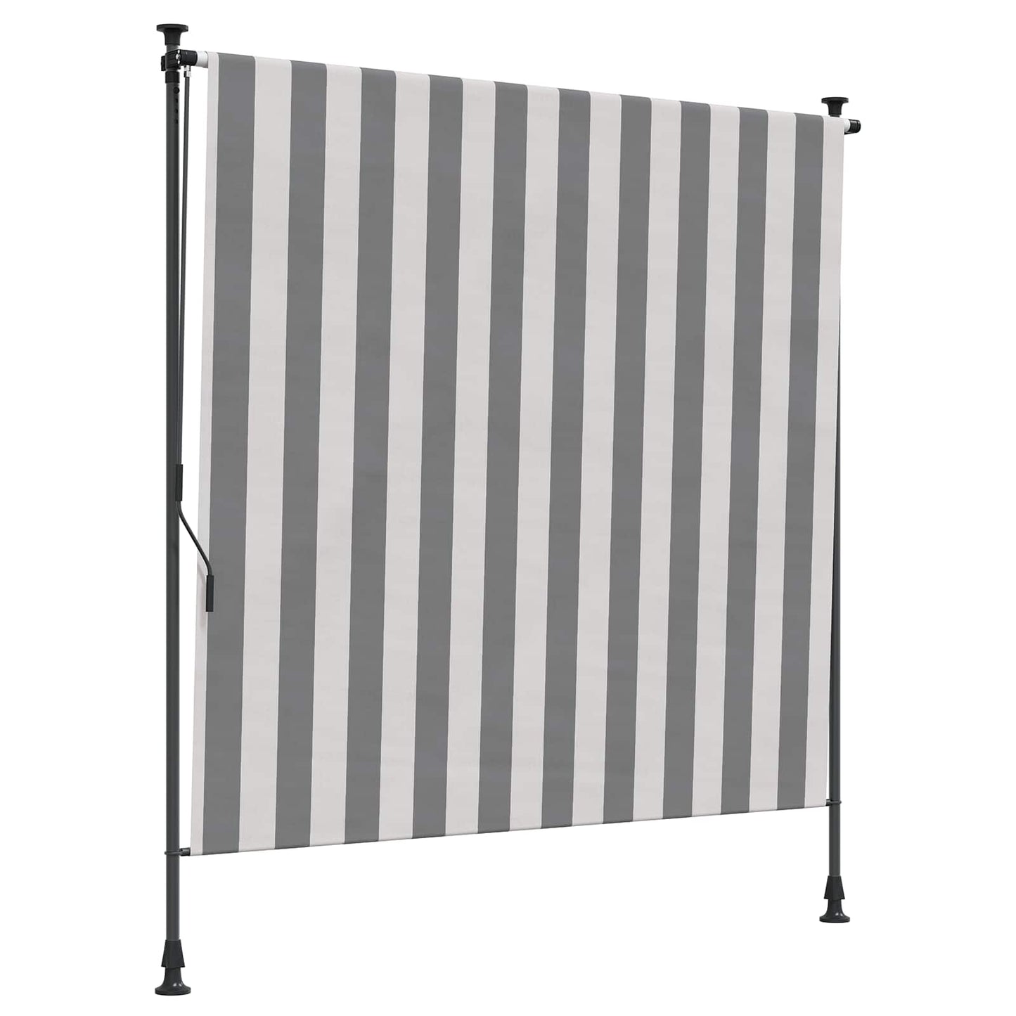 Outdoor Rollo Anthrazit und Weiß 120 x 270 cm
