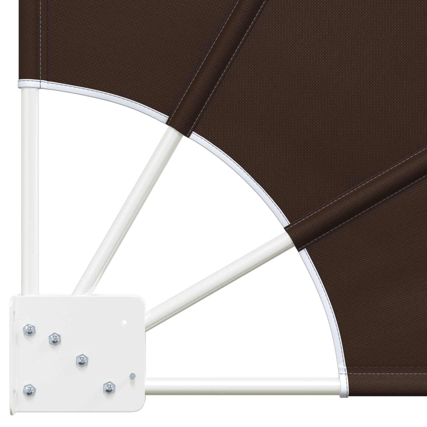 Balkon Sichtschutz 140 x 140 cm Polyester Braun