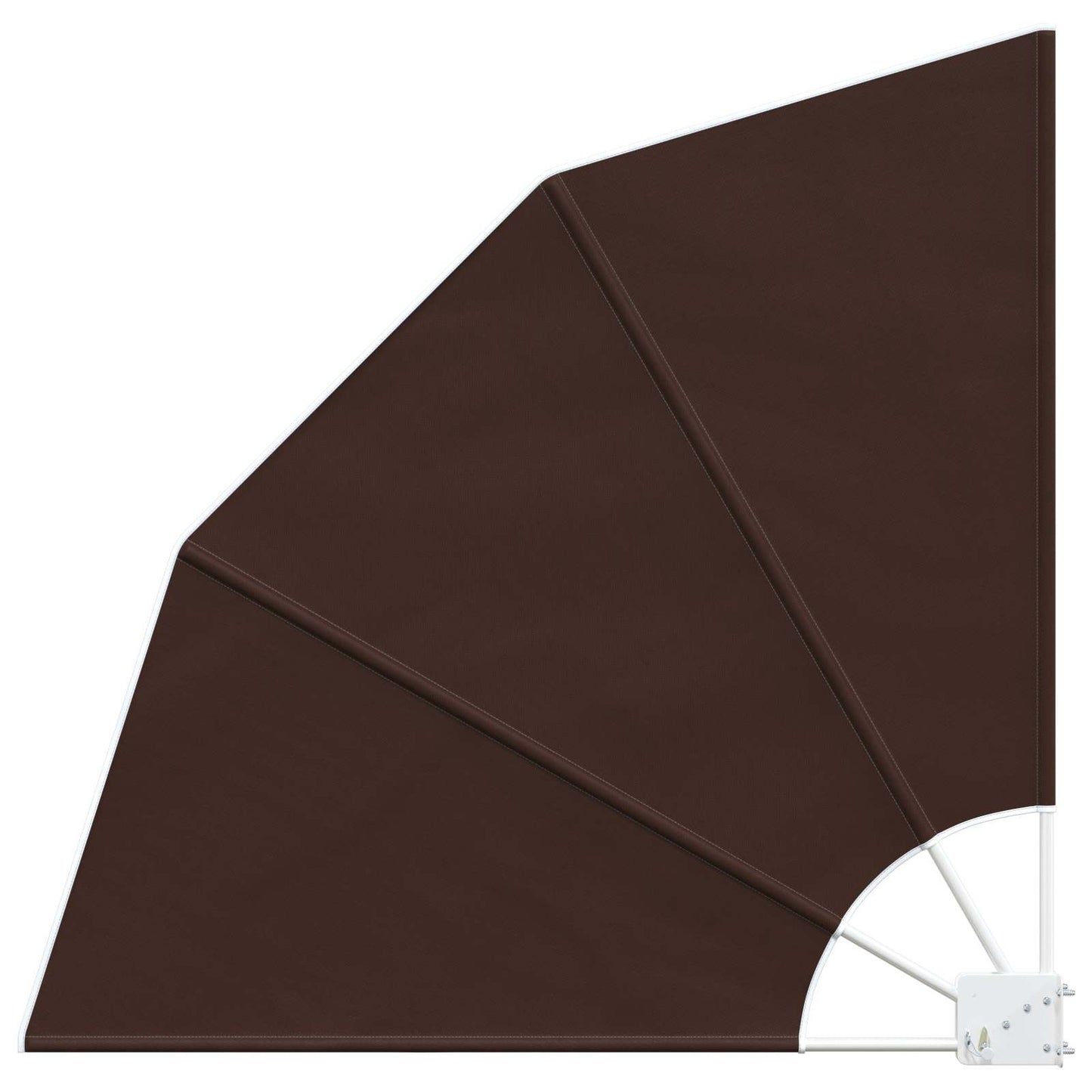 Balkon Sichtschutz 140 x 140 cm Polyester Braun