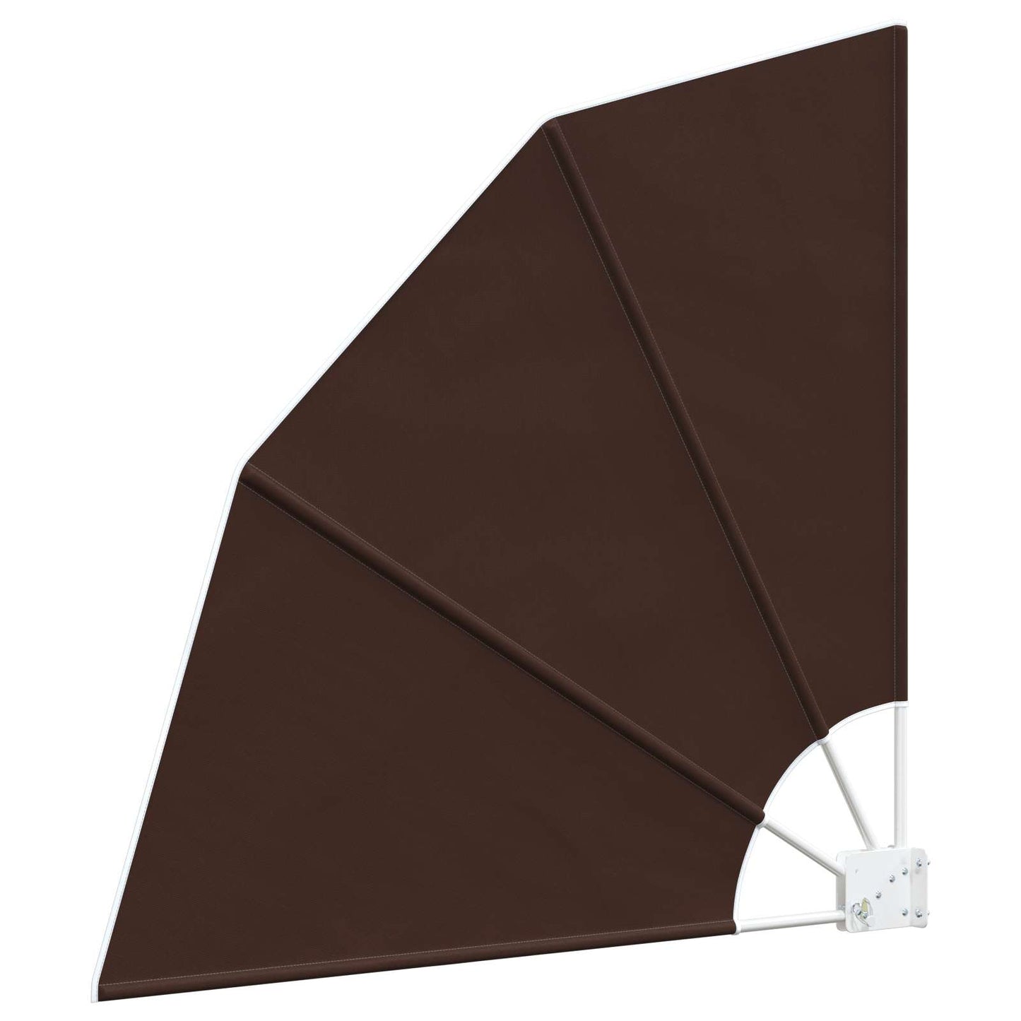 Balkon Sichtschutz 140 x 140 cm Polyester Braun