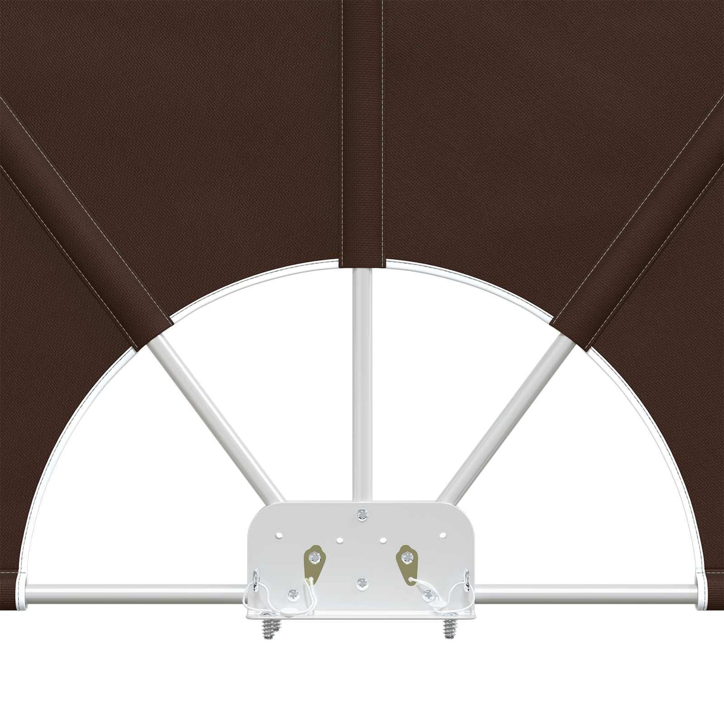 Balkon Sichtschutz 240 x 160 cm Polyester Rechtwinklig Braun