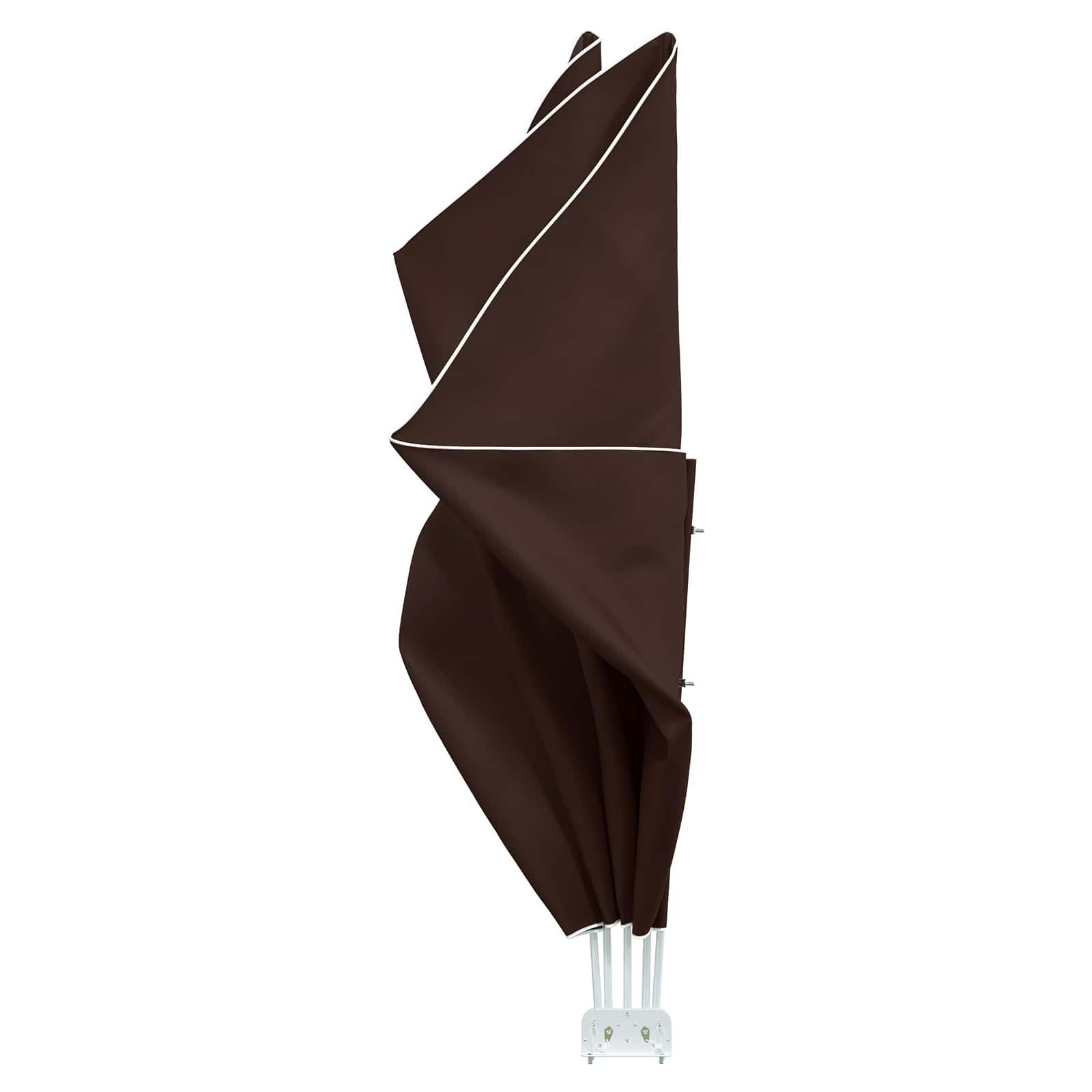 Balkon Sichtschutz 240 x 160 cm Polyester Rechtwinklig Braun