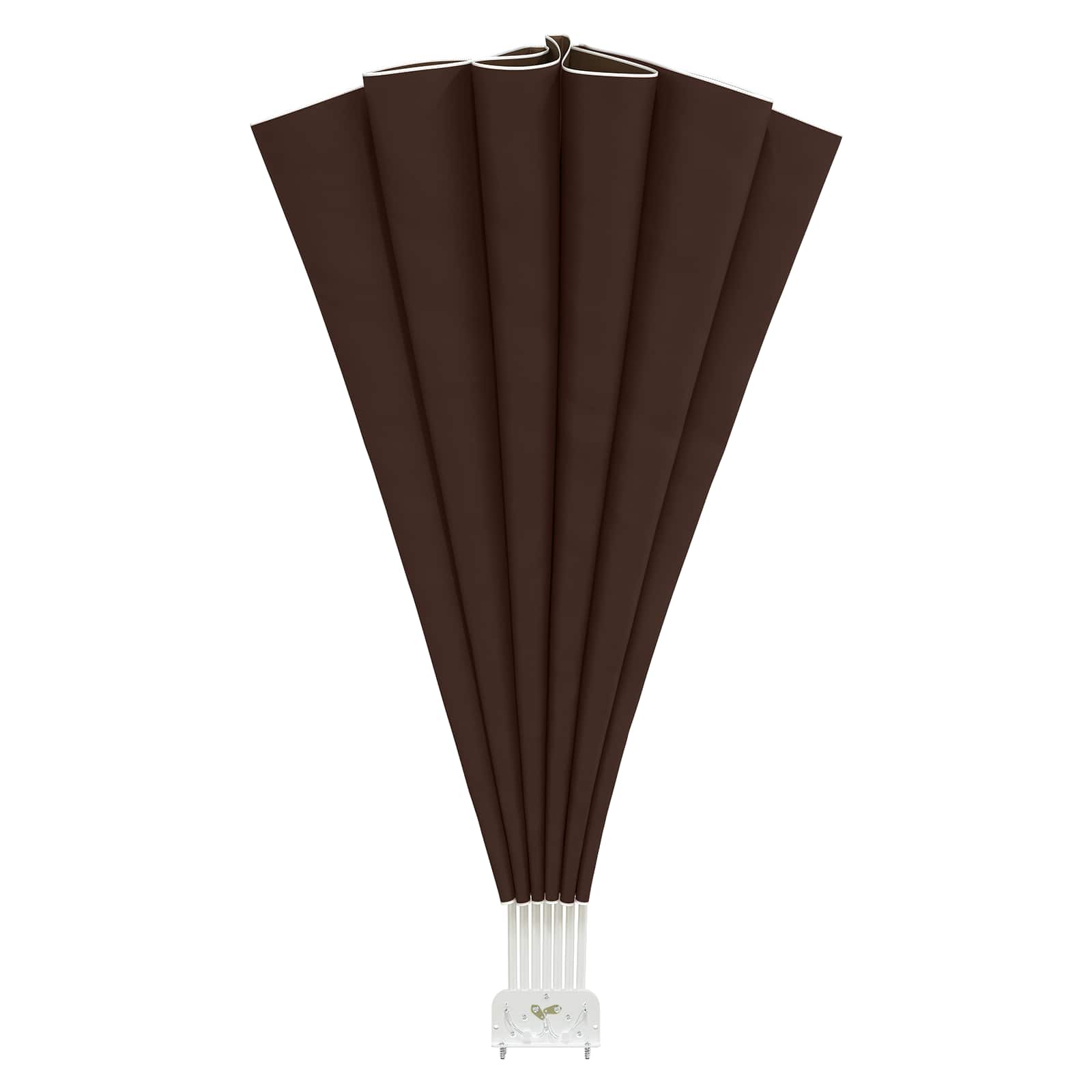 Balkon Sichtschutz Ø 320 cm Polyester Braun