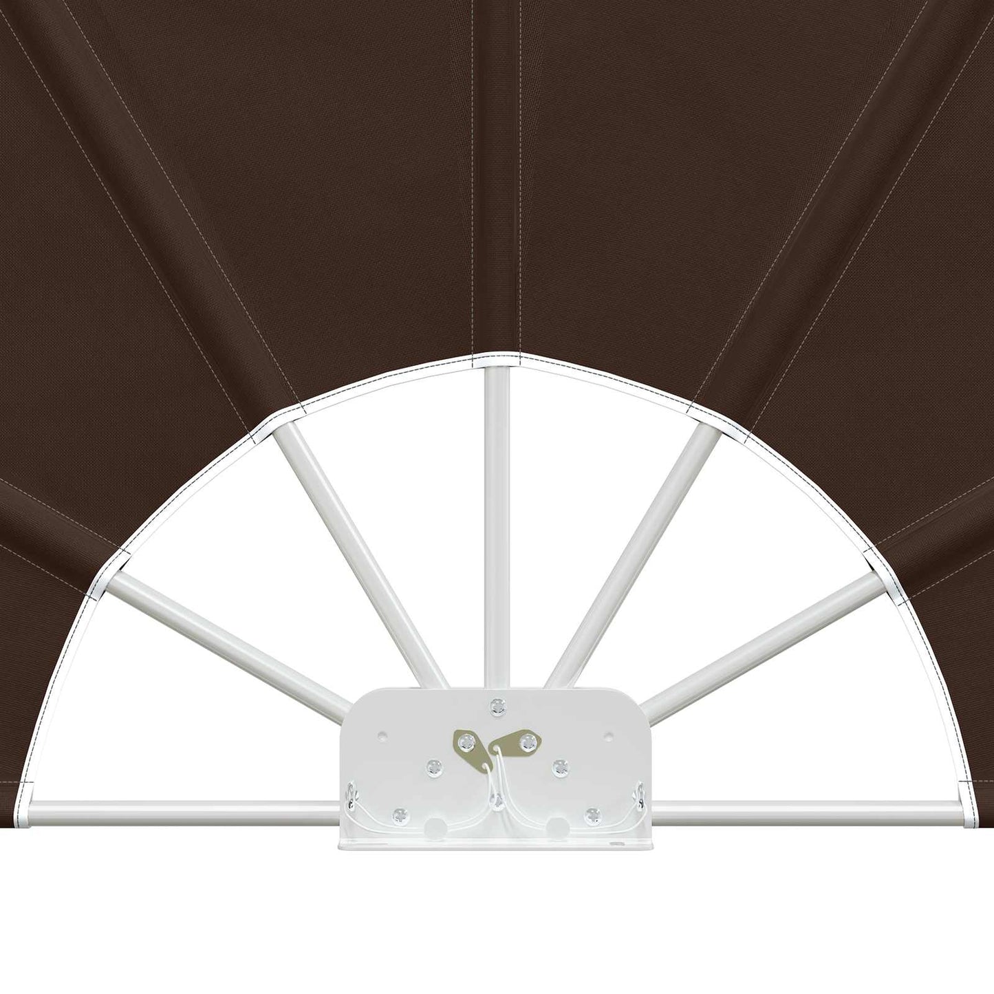 Balkon Sichtschutz Ø 400 cm Polyester Braun