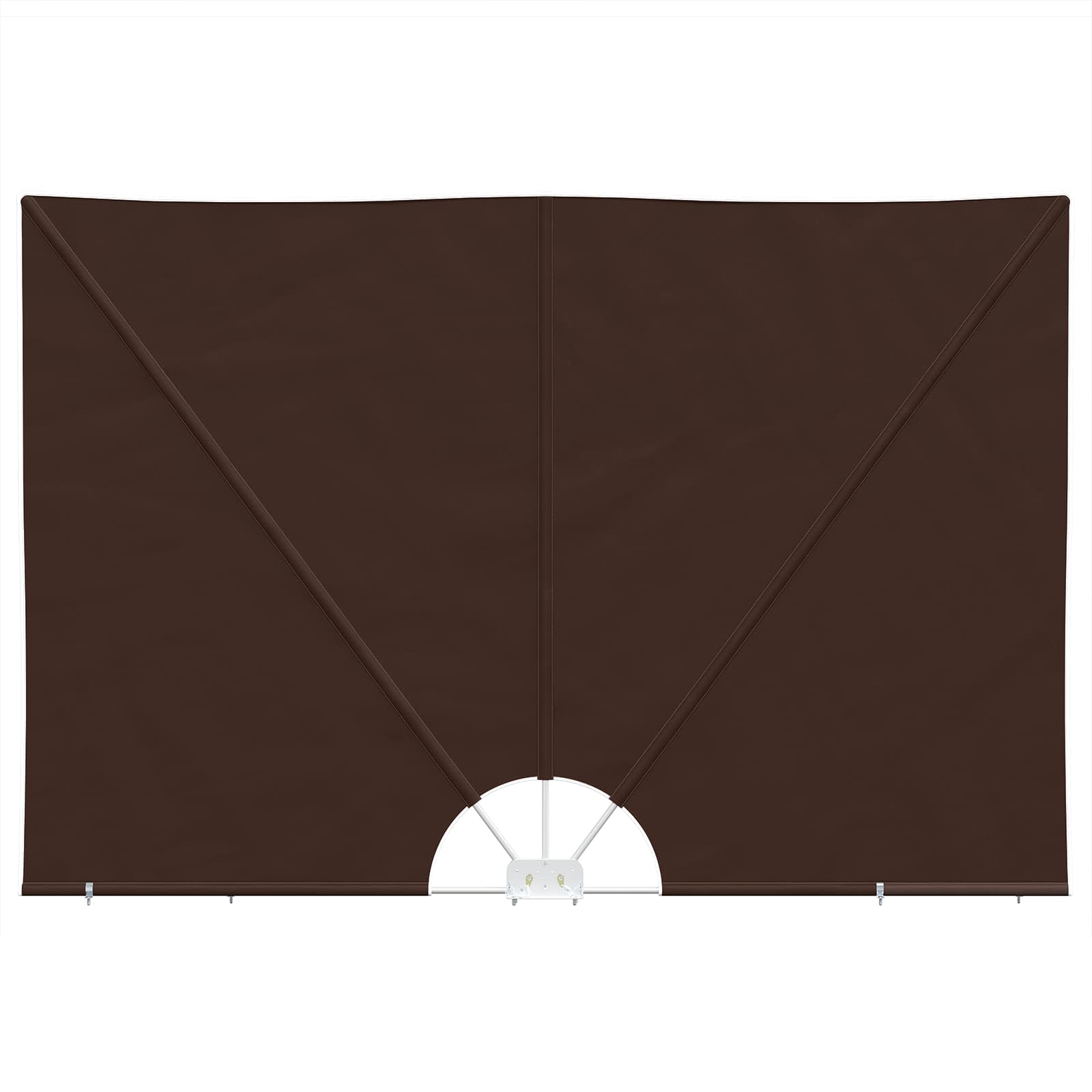 Balkon Sichtschutz 200 x 300 cm Polyester Rechtwinklig Braun