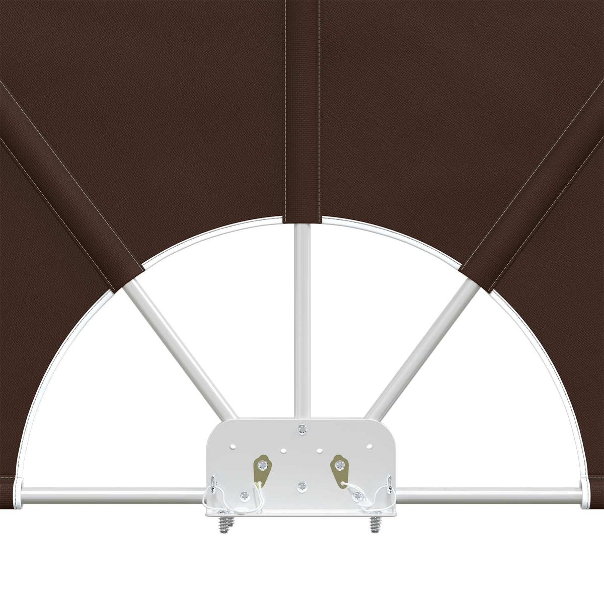 Balcony Privacy Screen Rechteckig 200 x 400 cm Polyester Braun