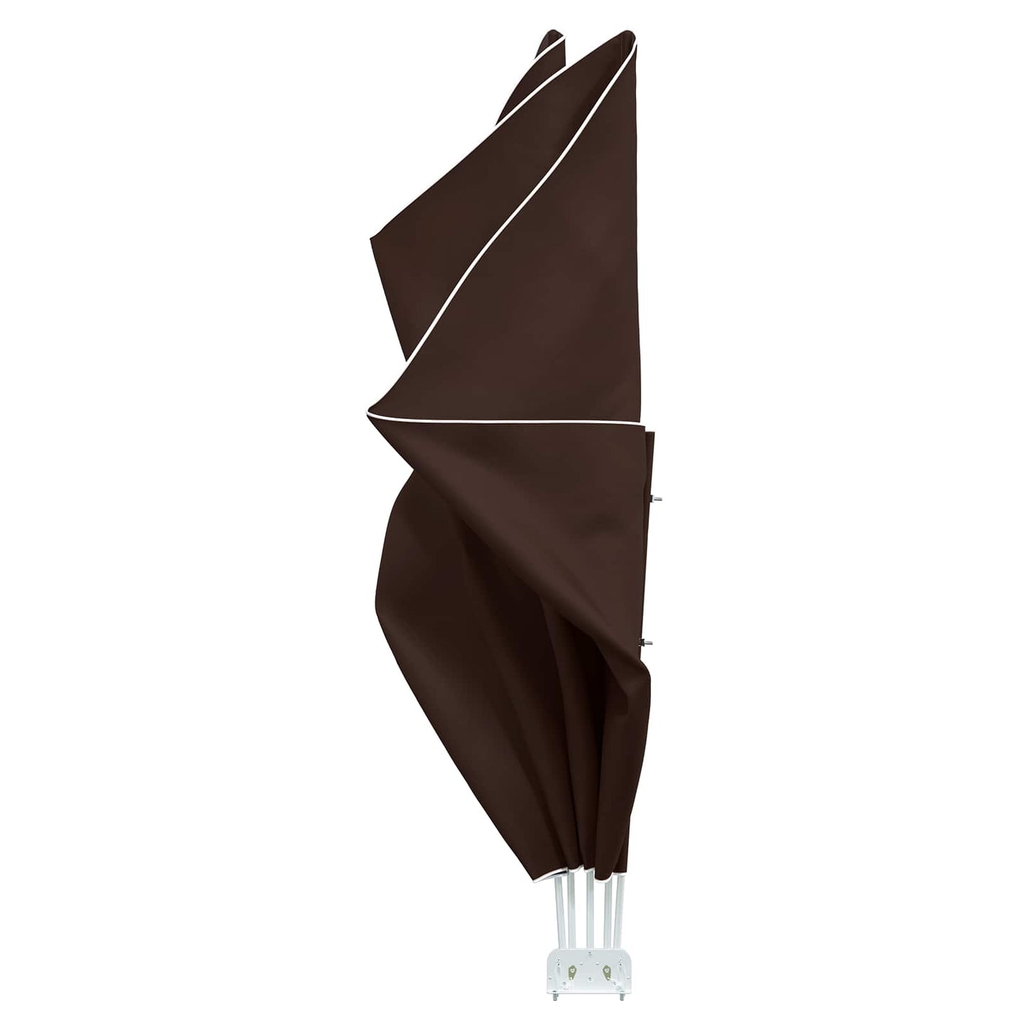 Balkon Sichtschutz 200 x 400 cm Polyester Rechtwinklig Braun