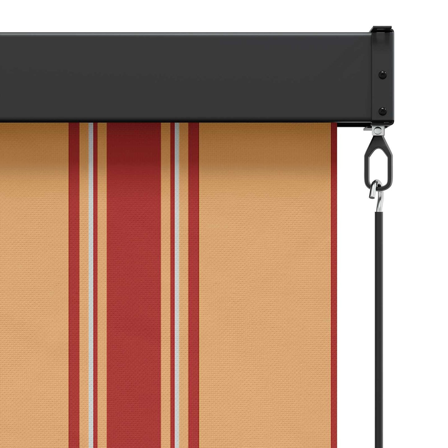Rollo Mehrfarbig 120 x 250 cm Stoff und Aluminium