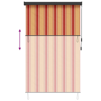 Rollo Mehrfarbig 120 x 250 cm Stoff und Aluminium