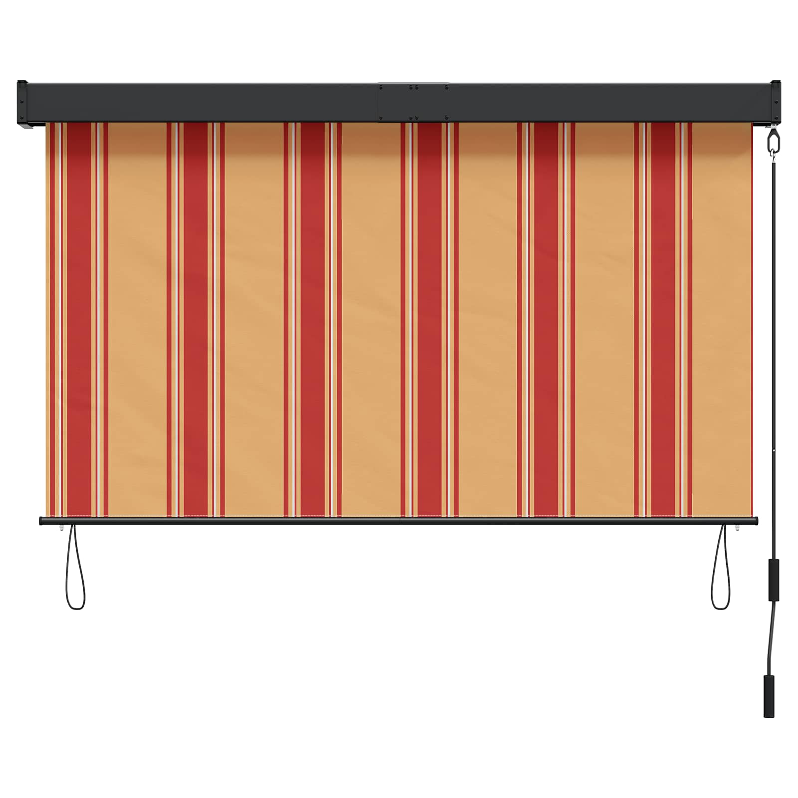 Rollo Mehrfarbig 180 x 250 cm Stoff und Aluminium