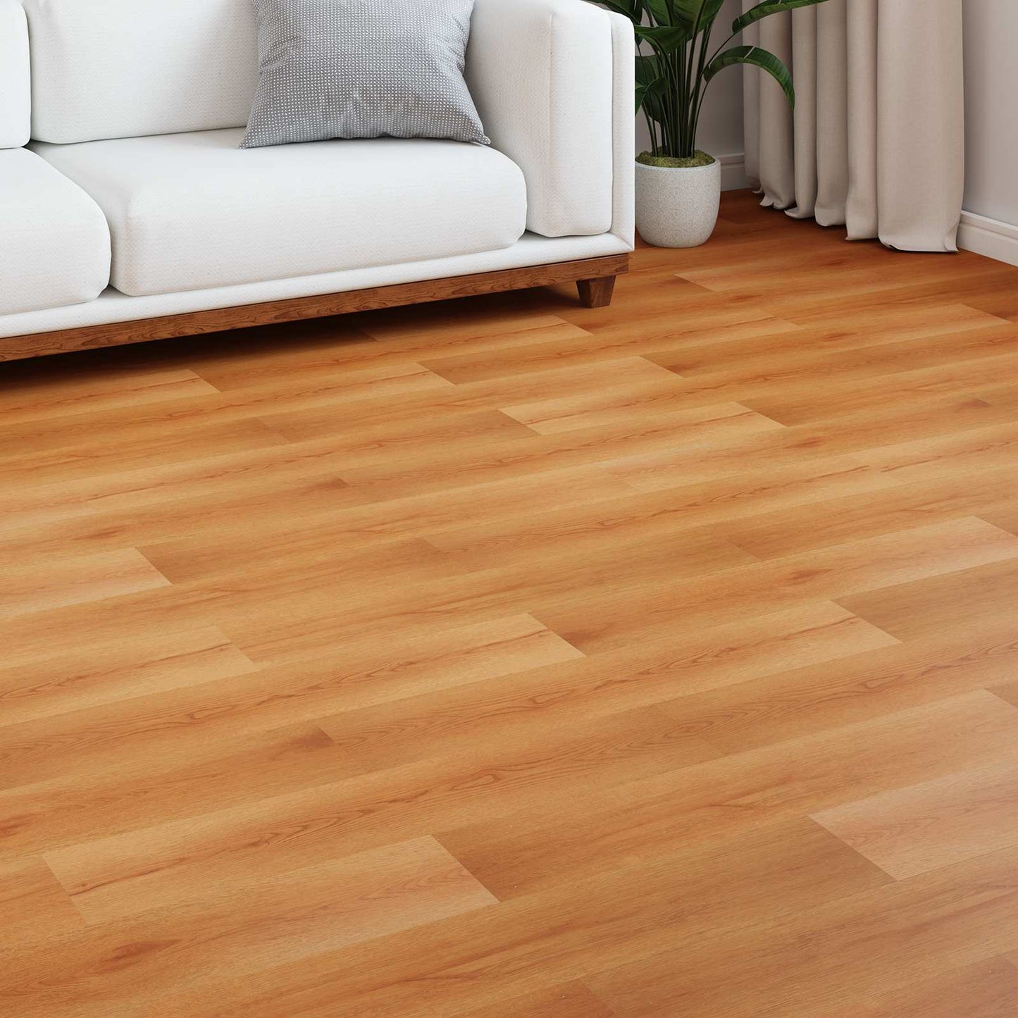 Laminatboden Beige 101 x 20 x 0,8 cm 5 stk. Holzwerkstoff