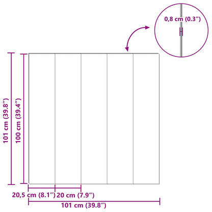 Laminatboden Goldbraun 101 x 20 x 0,8 cm 5 stk. Holzwerkstoff