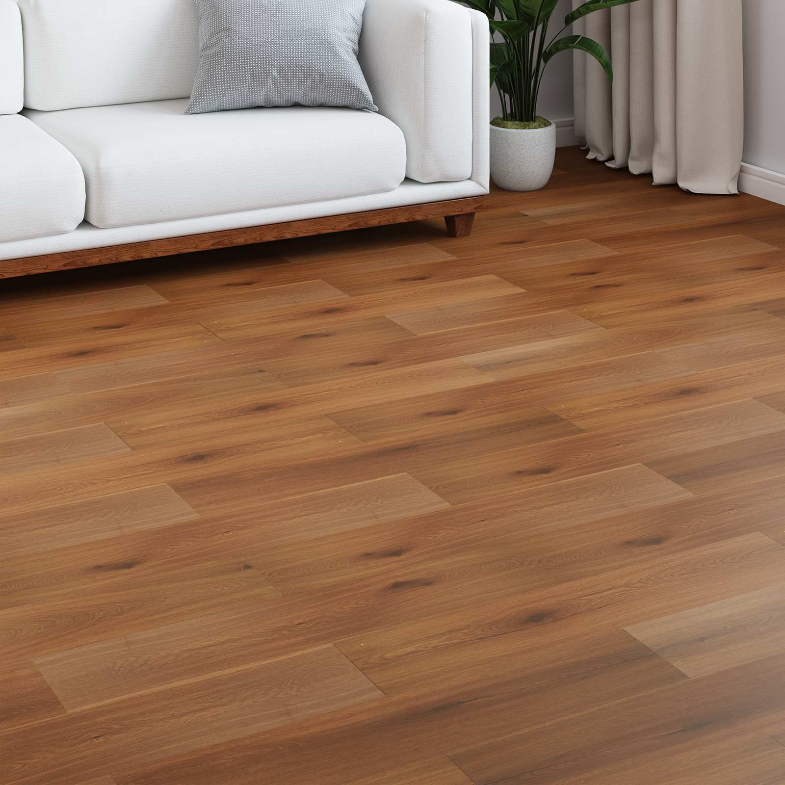 Laminatboden Goldgelb 101 x 20 x 0,8 cm 5 stk. Holzwerkstoff