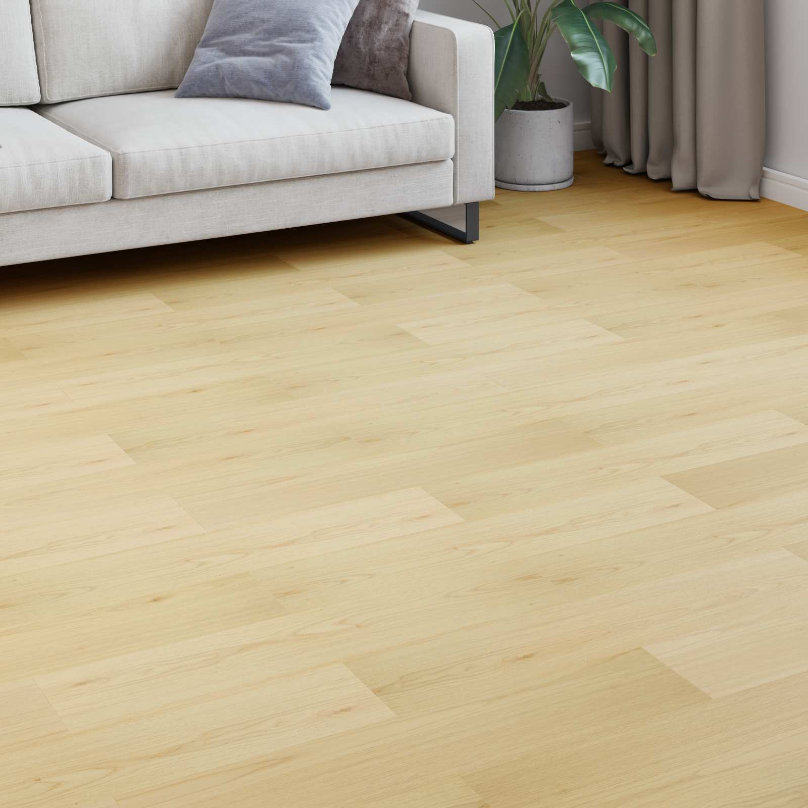 Laminatboden Weiches Beige 101 x 20 x 0,8 cm 15 stk.