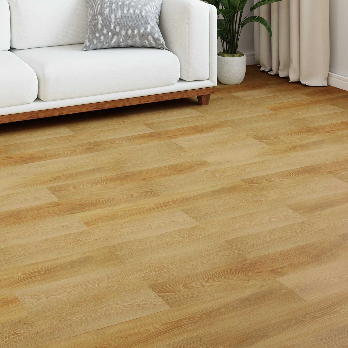 Laminatboden Goldbraun 101 x 20 x 0,8 cm 15 stk. Holzwerkstoff