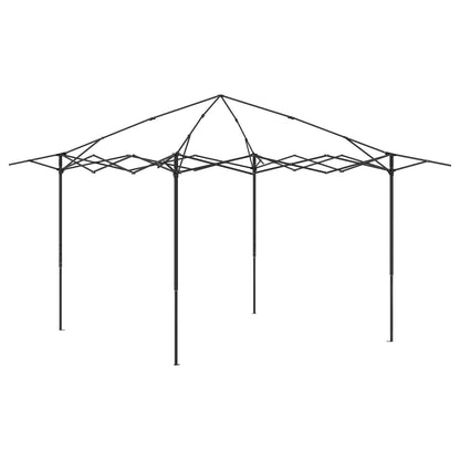 Gazebo ohne Seitenwand 2,6 x 2,6 m Creme und Braun
