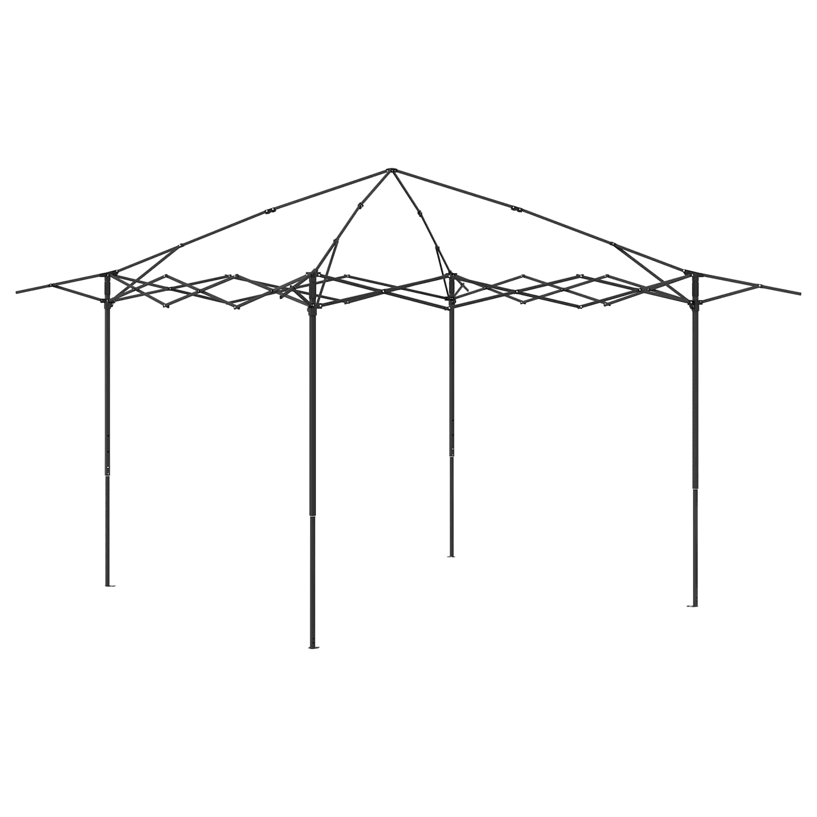 Gazebo mit 4 Seitenwänden Creme und Anthrazit