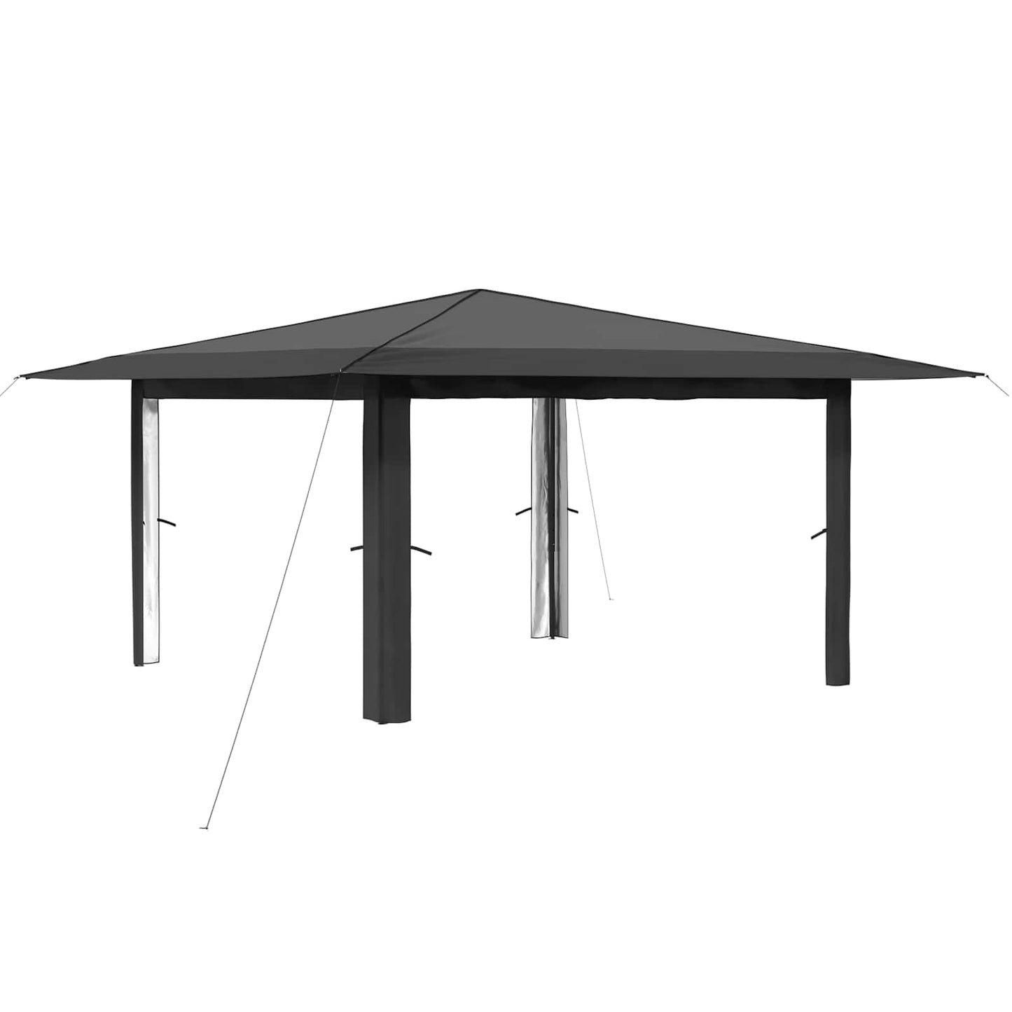 Pavillon ohne Seitenwand 4 x 4 m Hellgrau und Anthrazit