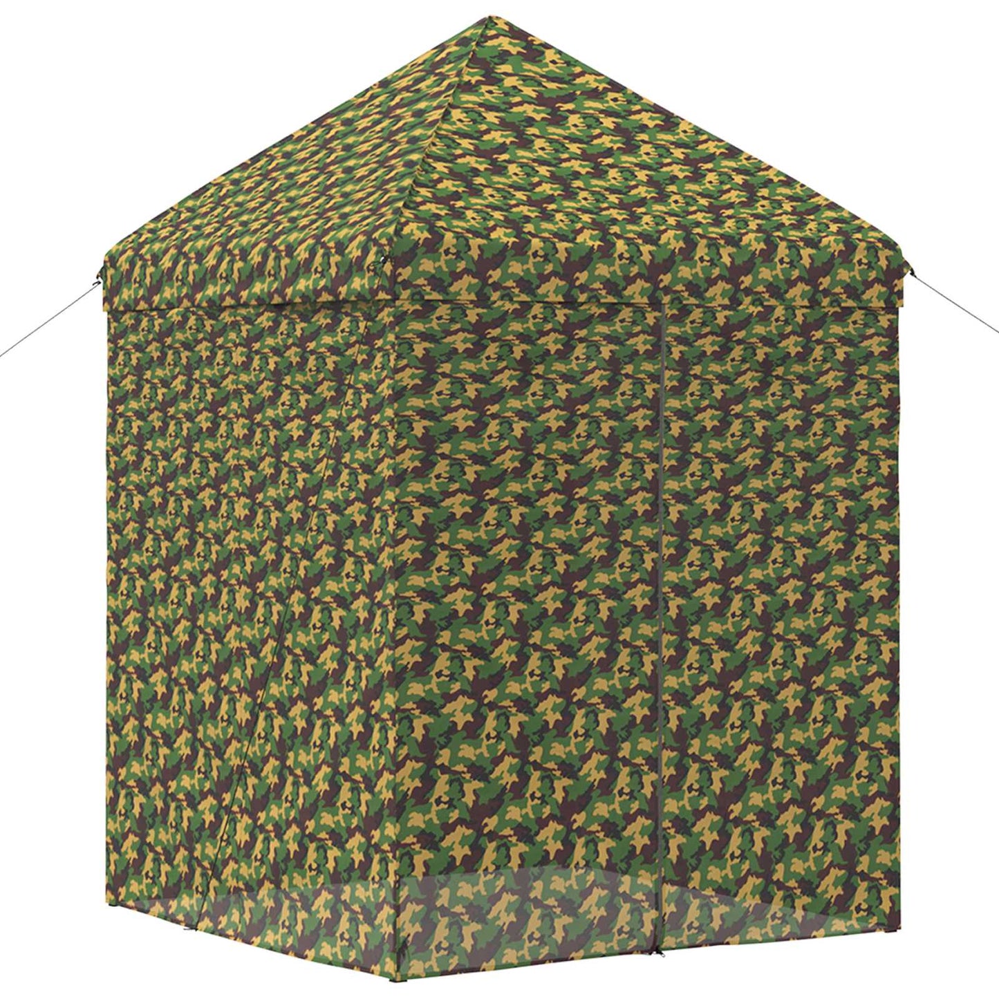 Zelt mit 4 Seitenwänden 2 x 2 m Army Tarnung