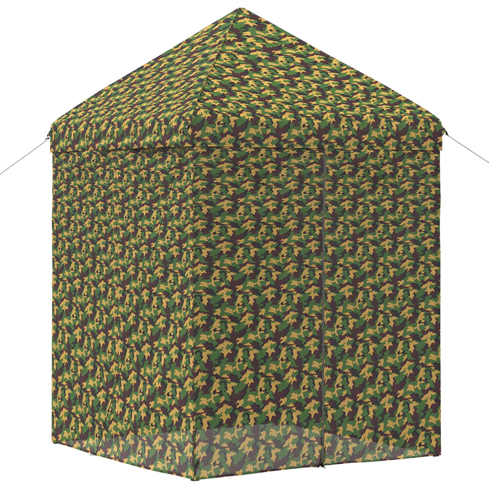 Zelt mit 4 Seitenwänden 2,9 x 2,9 m Army Tarnung