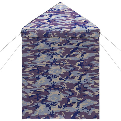 Pop-up Pavillon mit 4 Seitenwänden 2,9 x 2,9 m Blaue Camouflage