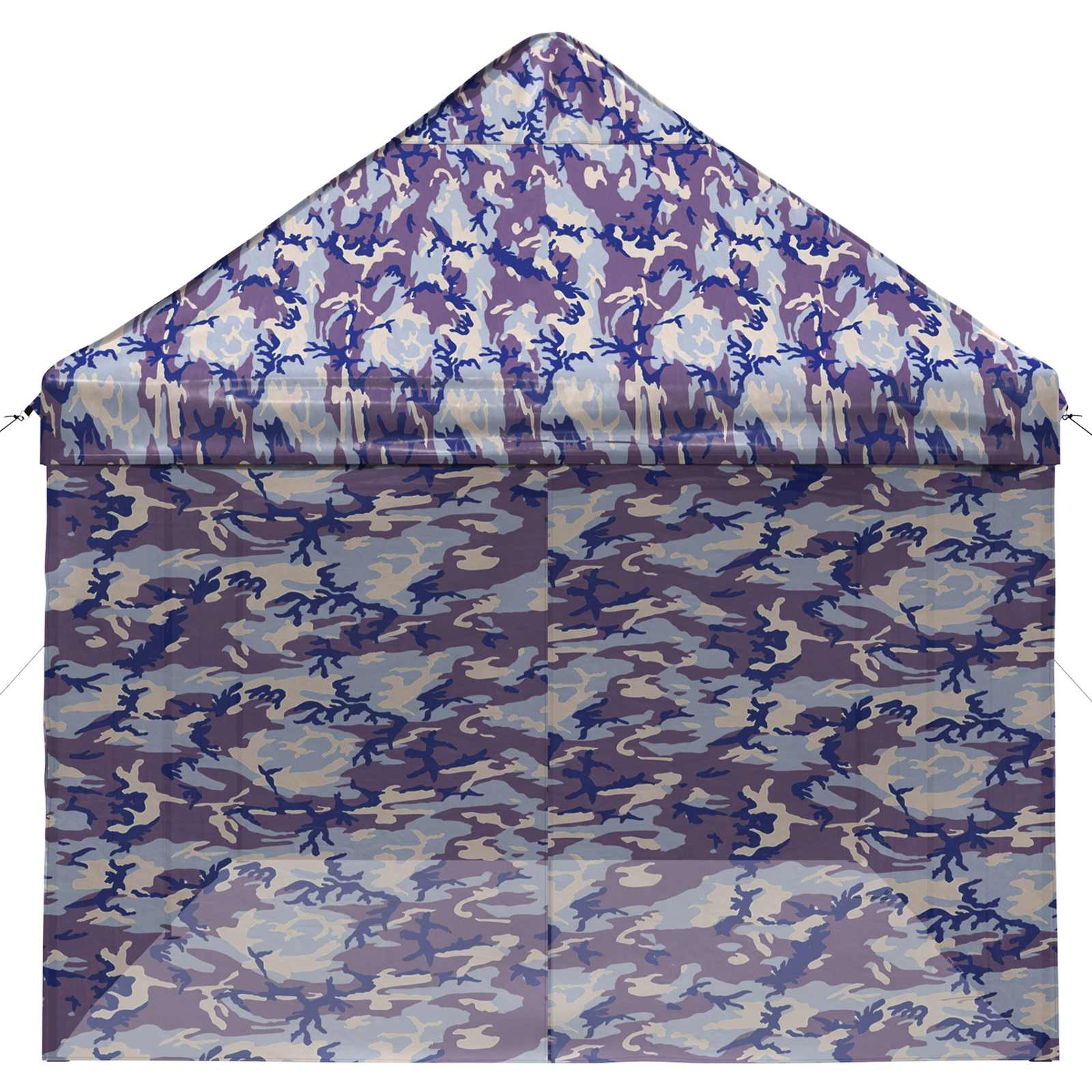 Pop-up Pavillon mit 4 Seitenwänden 3 x 6 m Blaue Camouflage