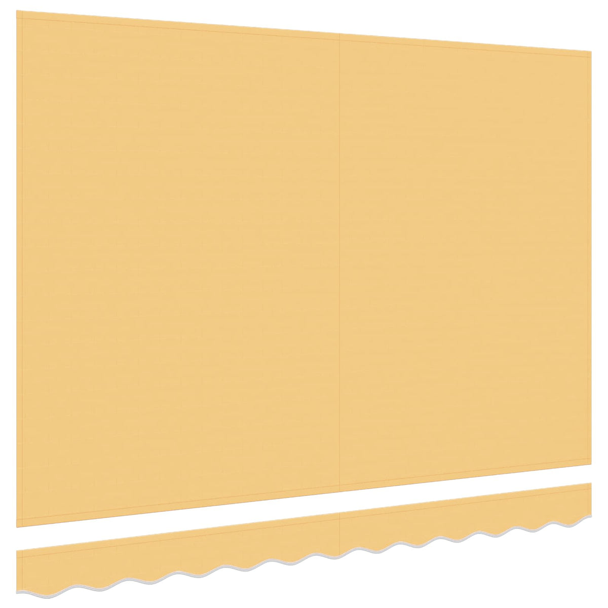 Ersatzbespannung für Markise 3,5x2,5 m Sand Polyester