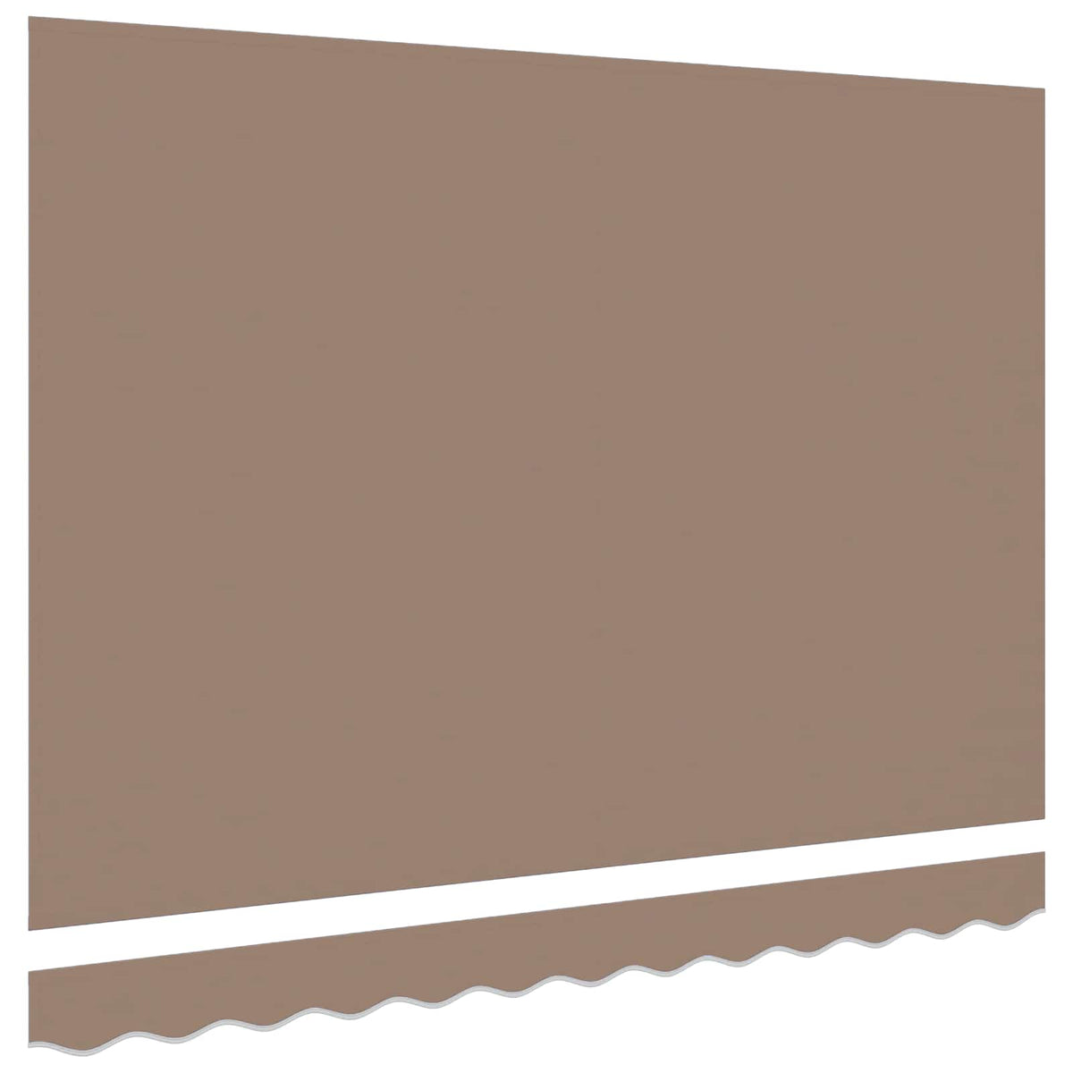 Ersatzbespannung für Markise 4 x 3,5 m Taupe Polyester