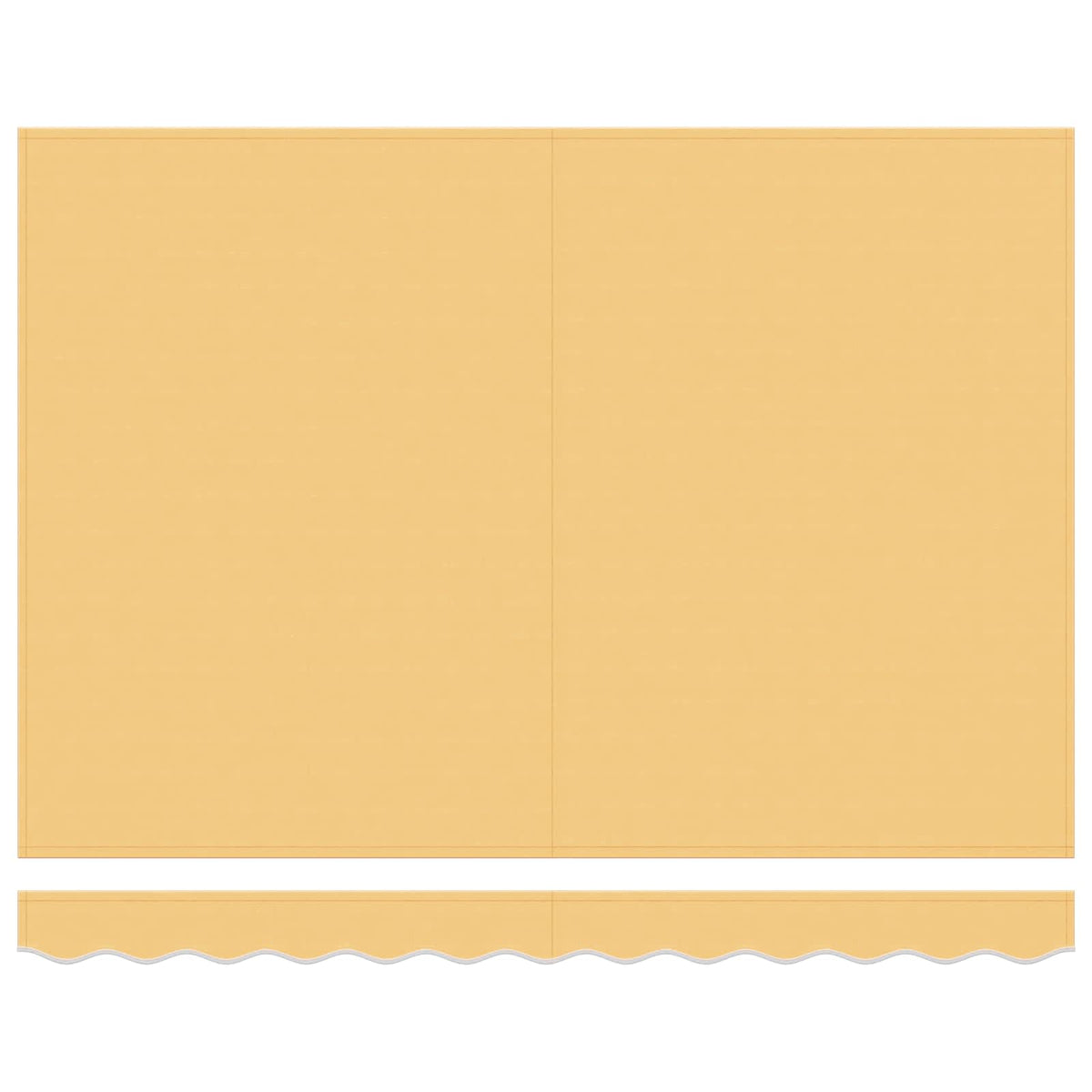 Ersatzbespannung für Markise 4,5 x 3,5 m Sand Polyester