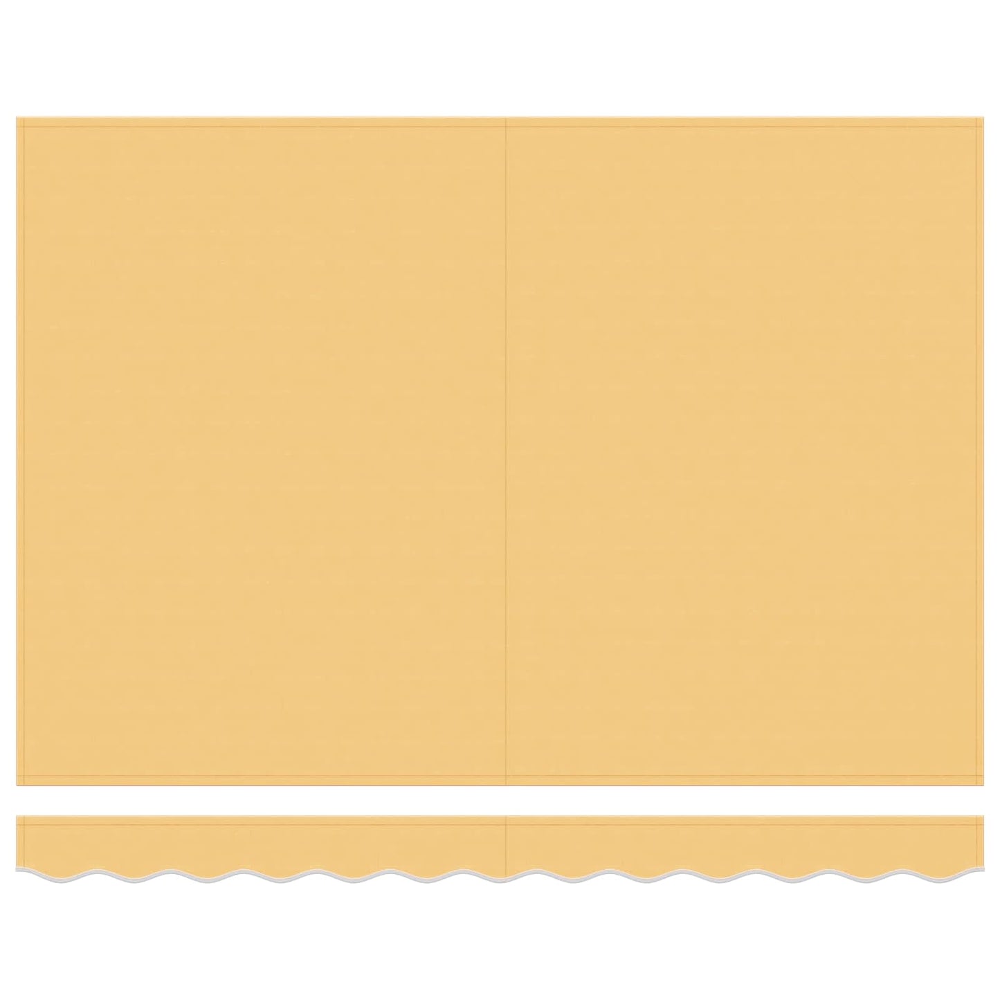 Ersatzbespannung für Markise 6 x 3 m Sand Polyester