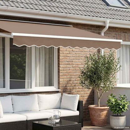 Ersatzvolant für Markise für 3 m Taupe Polyester