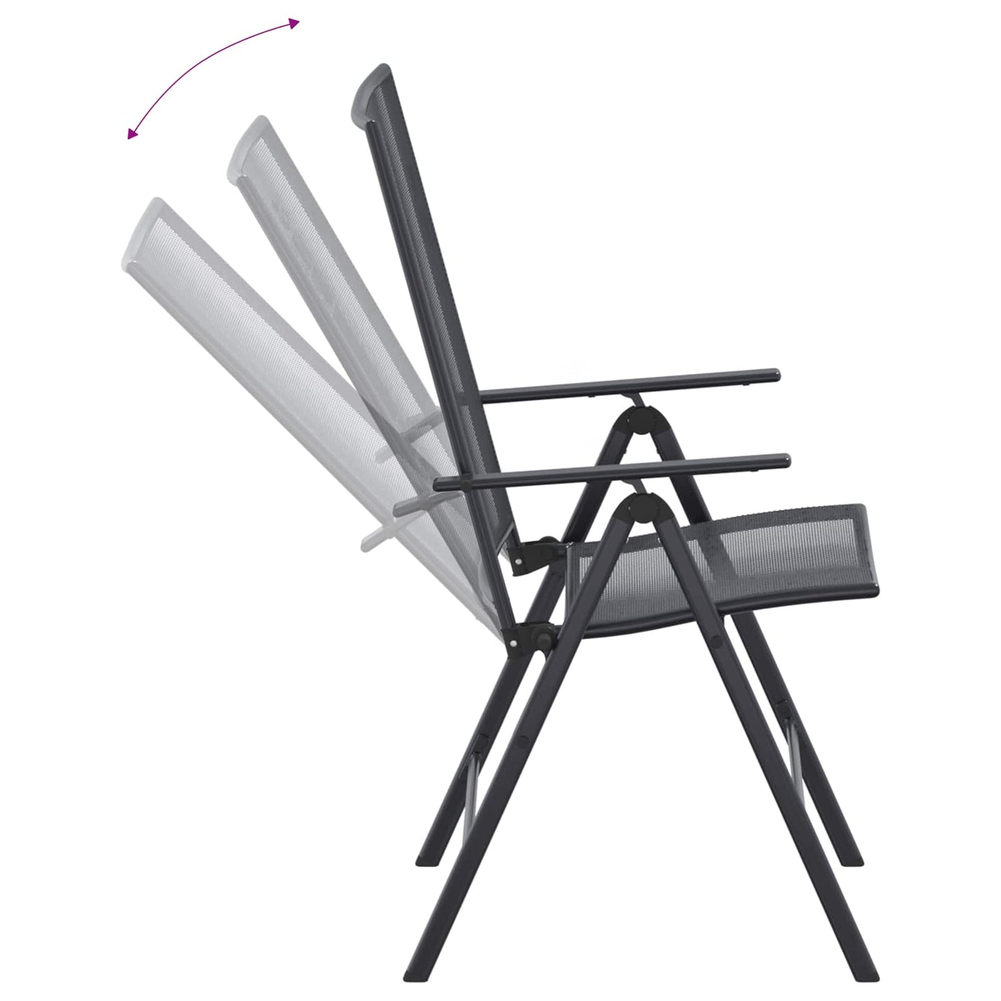 Garten Essgruppe 9 pcs Anthrazit 212 x 90 x 76 cm