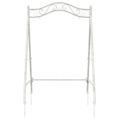 Schaukelrahmen Antik Weiß 113 x 121,5 x 168 cm Stahl