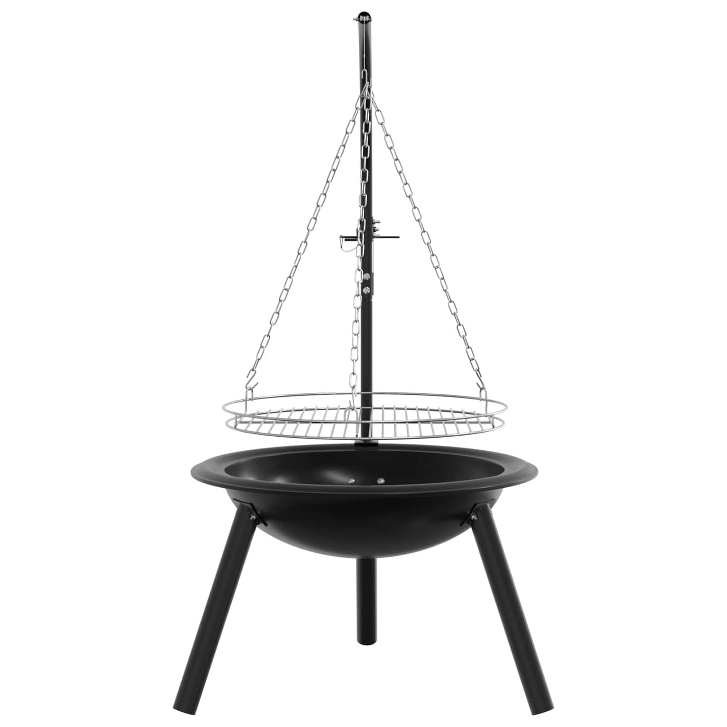 Feuerschale mit höhenverstellbarem Grillrost ⌀55,5 x 107,5 cm