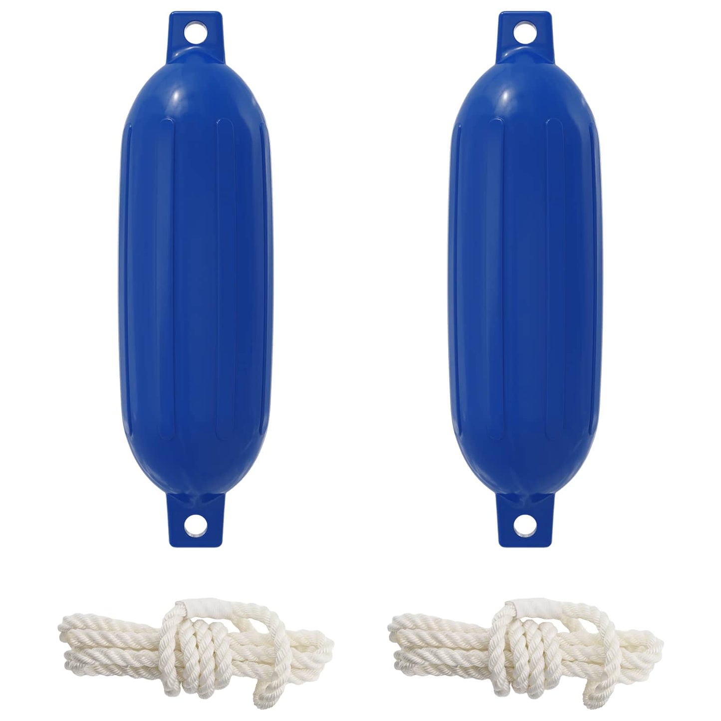 Bootsfender 2 Stk. Ø 11 x 40 cm Blau PVC