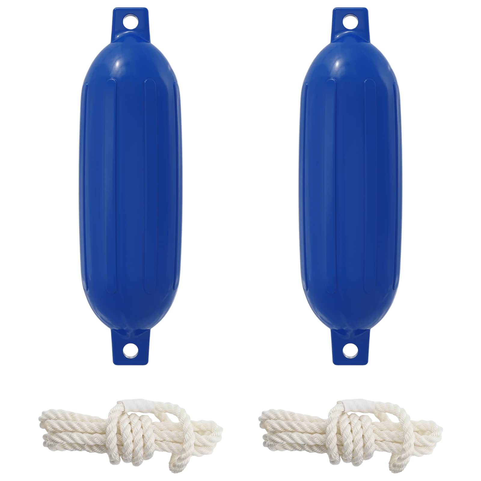 Bootsfender 2 Stk. Ø 14 x 50 cm Blau PVC